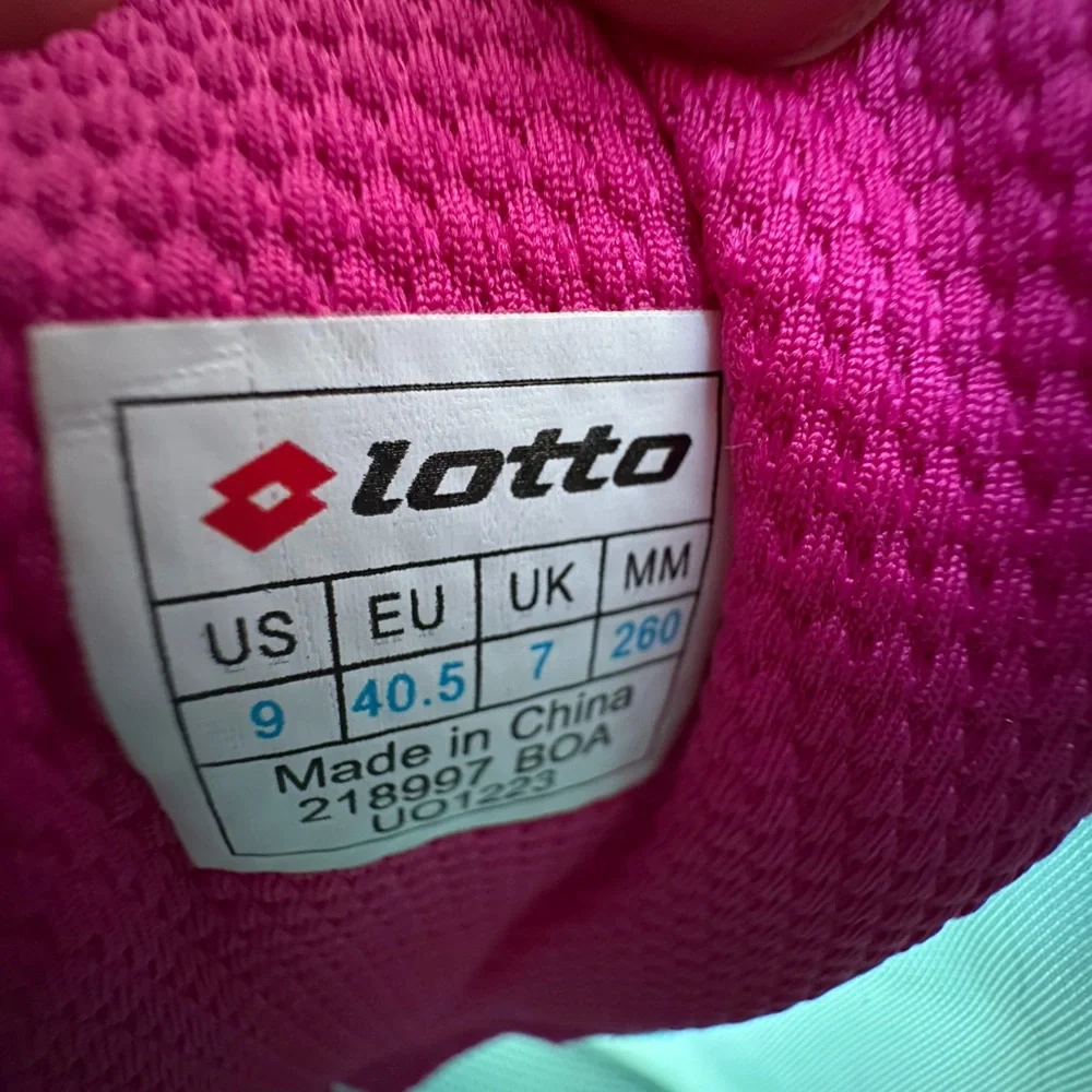 Lotto Mirage 300 III SPD Womens Tennis Shoes MSRP $110 Blue Green - Picture 6 of 6